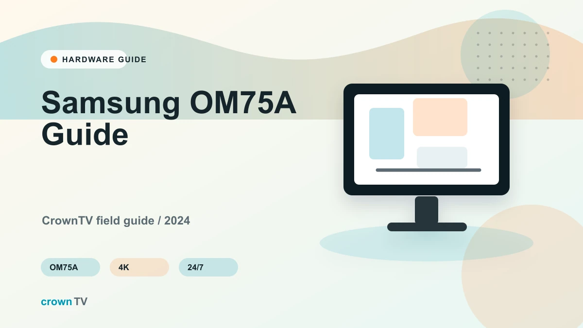 Samsung OM75A: The 75-Inch High-Brightness Window Display Buyer's Guide