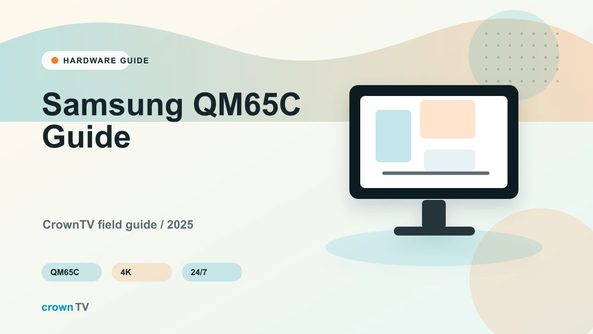 Samsung QM65C: Complete Guide to the 65-inch 4K Commercial Display (2026 Buyer's Guide)
