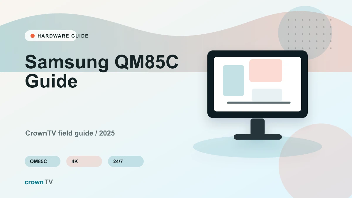 Samsung QM85C: Complete Guide to the 85-inch 4K Commercial Display (2026 Buyer's Guide)