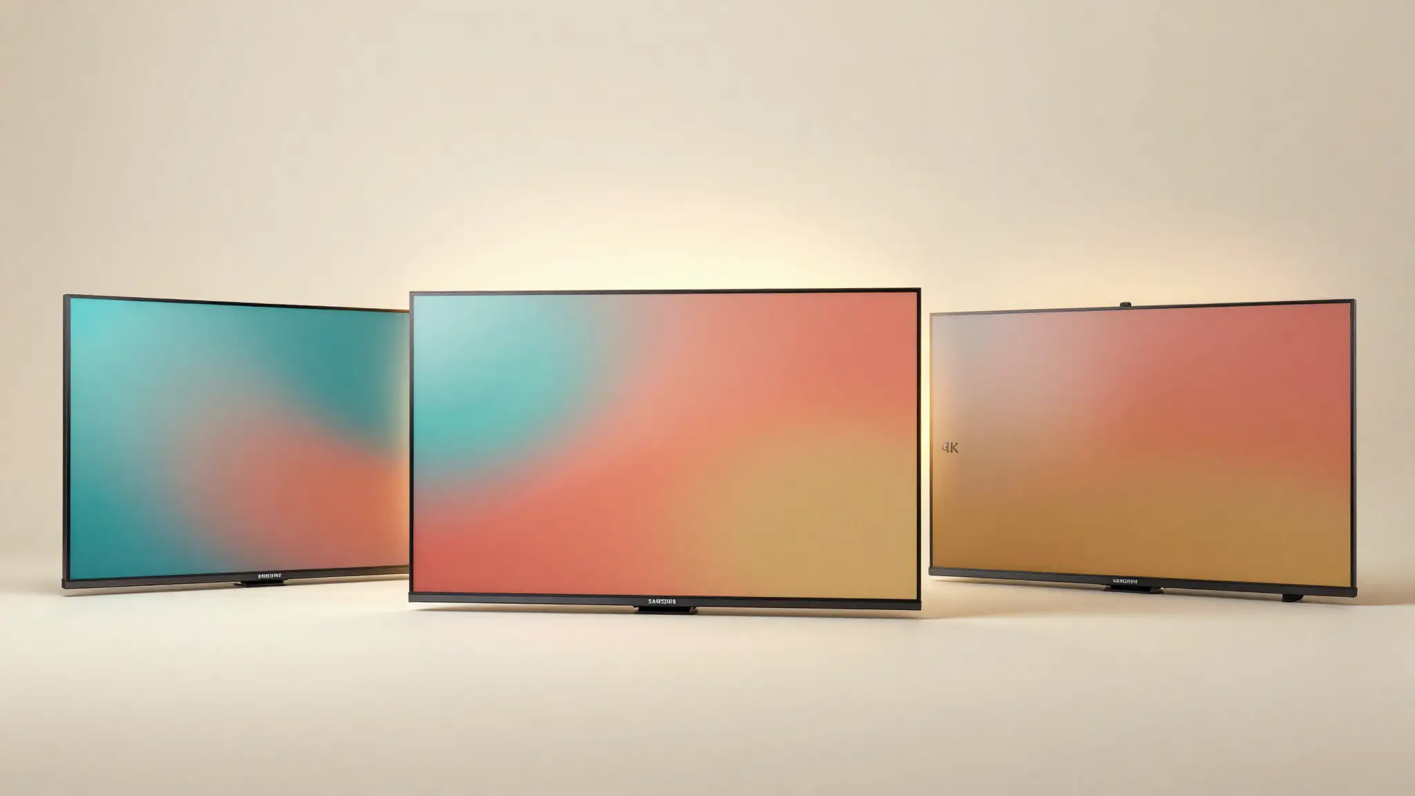 Three commercial display families recommended for retail — high-brightness window panel, 4K wall display, and bezel-tight video wall segment.