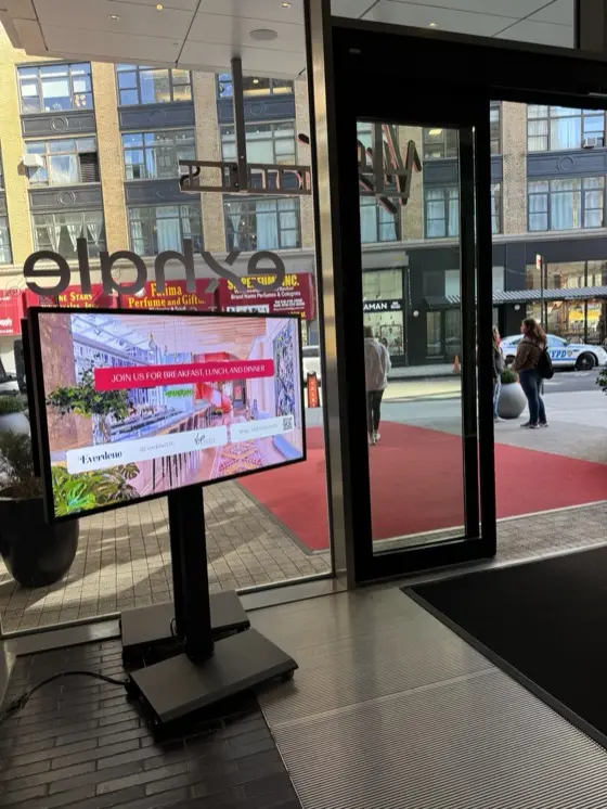 CrownTV digital signage at Exhale Spa