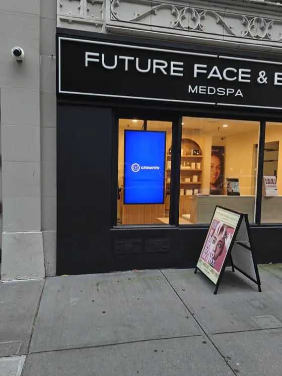 CrownTV digital signage at Future Face