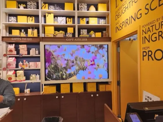 CrownTV digital signage at L'Occitane Boutique