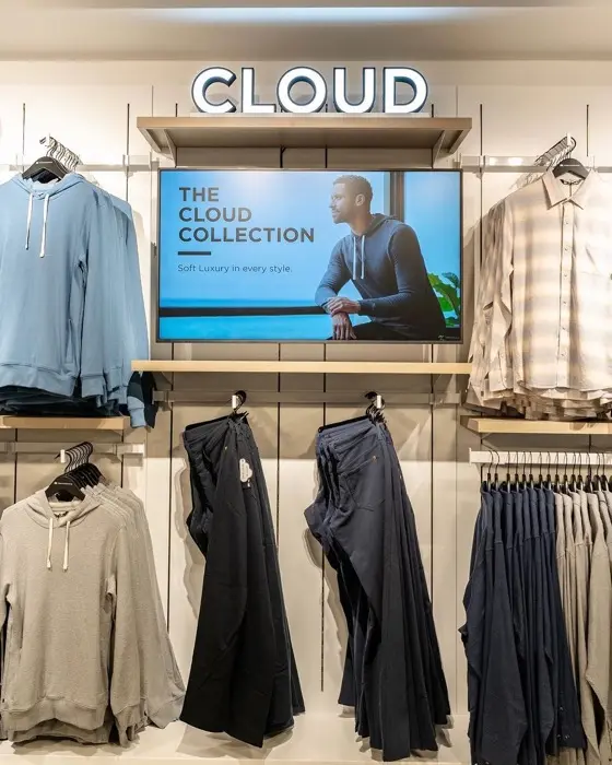 CrownTV digital signage at TravisMathew Store