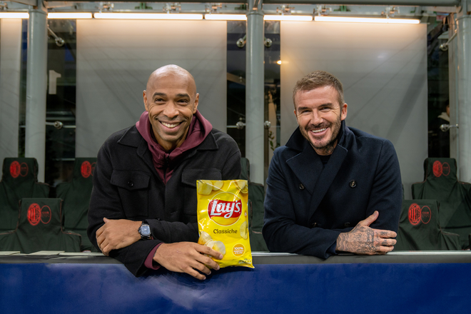 Thierry Henry and David Beckham