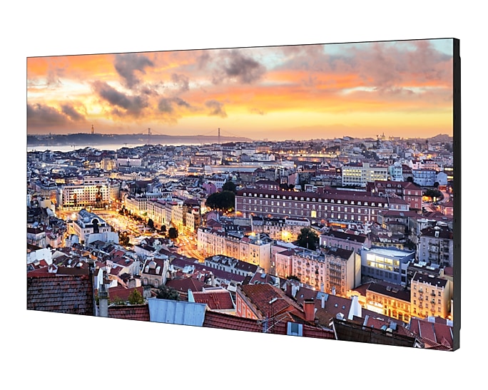 r-perspective Black, 55" VHB-E Series Extreme Narrow Bezel Video Wall Display VH55B-E