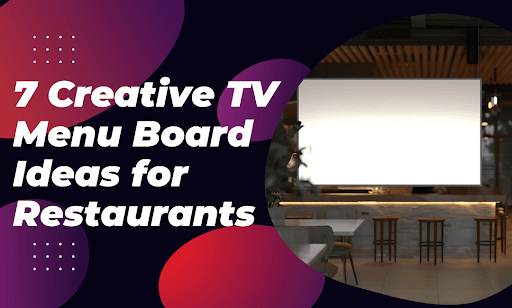 TV Menu Board Ideas