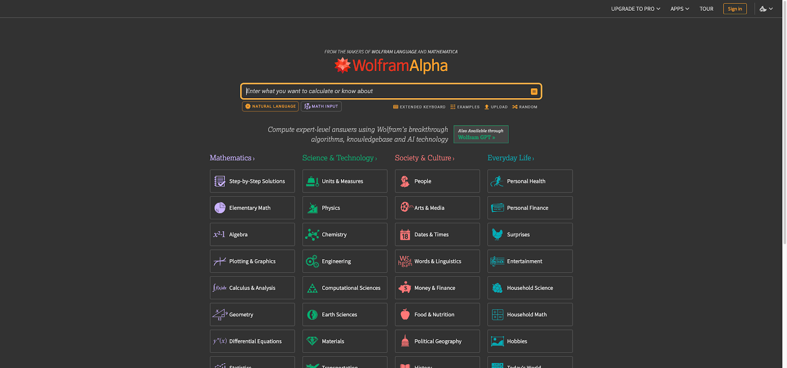 Wolfram Alpha