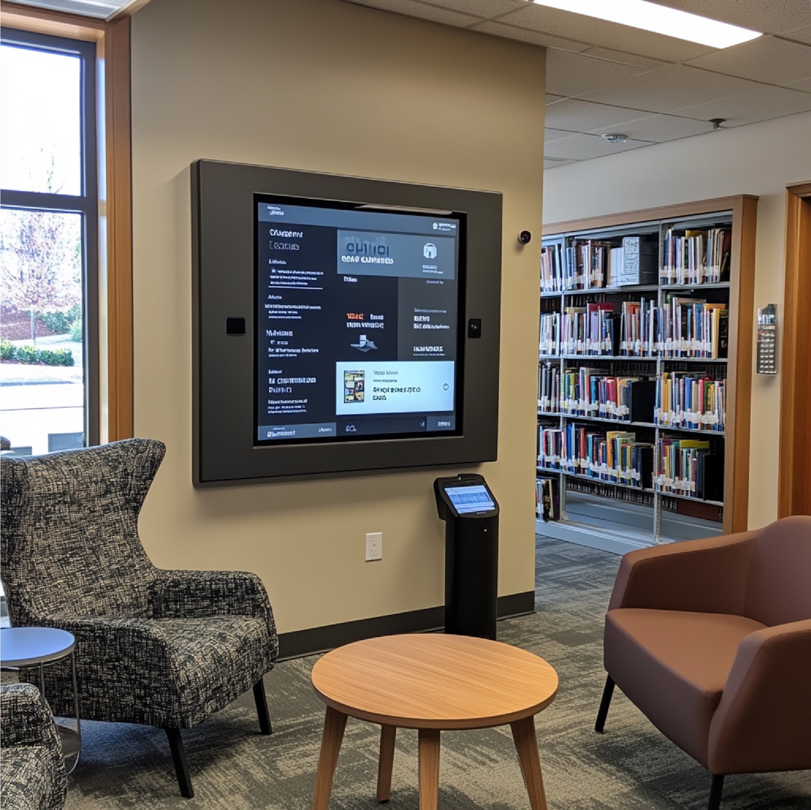 library digital signage