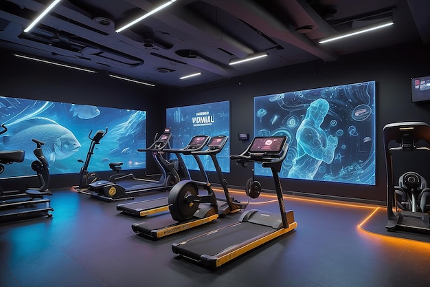 BiometricDriven Visuals on Responsive LED Wall in a Gym